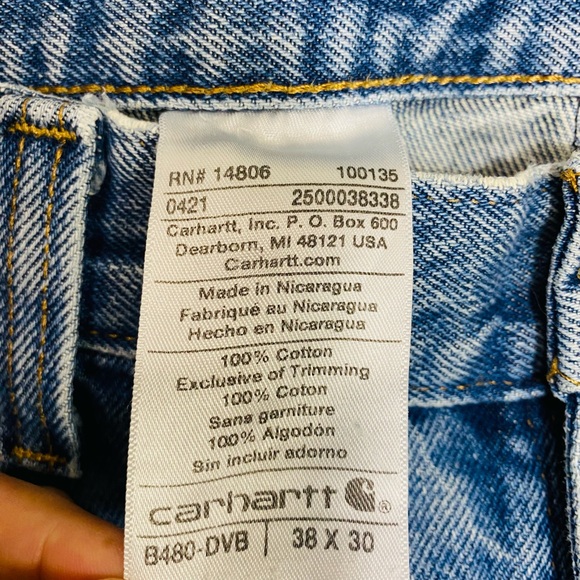 Carharrt Men’s  Straight Jeans 38*30 - Picture 11 of 11